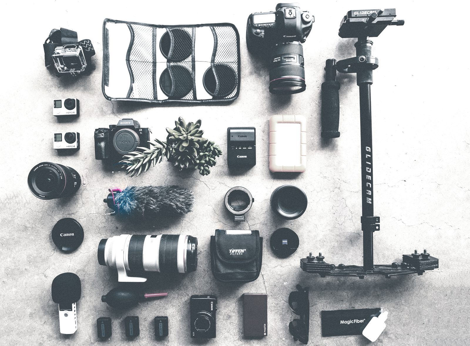 Equipo profesional de impresión y fotografía